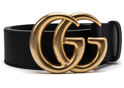 black leather and gold gucci belt|Gucci belt black original.